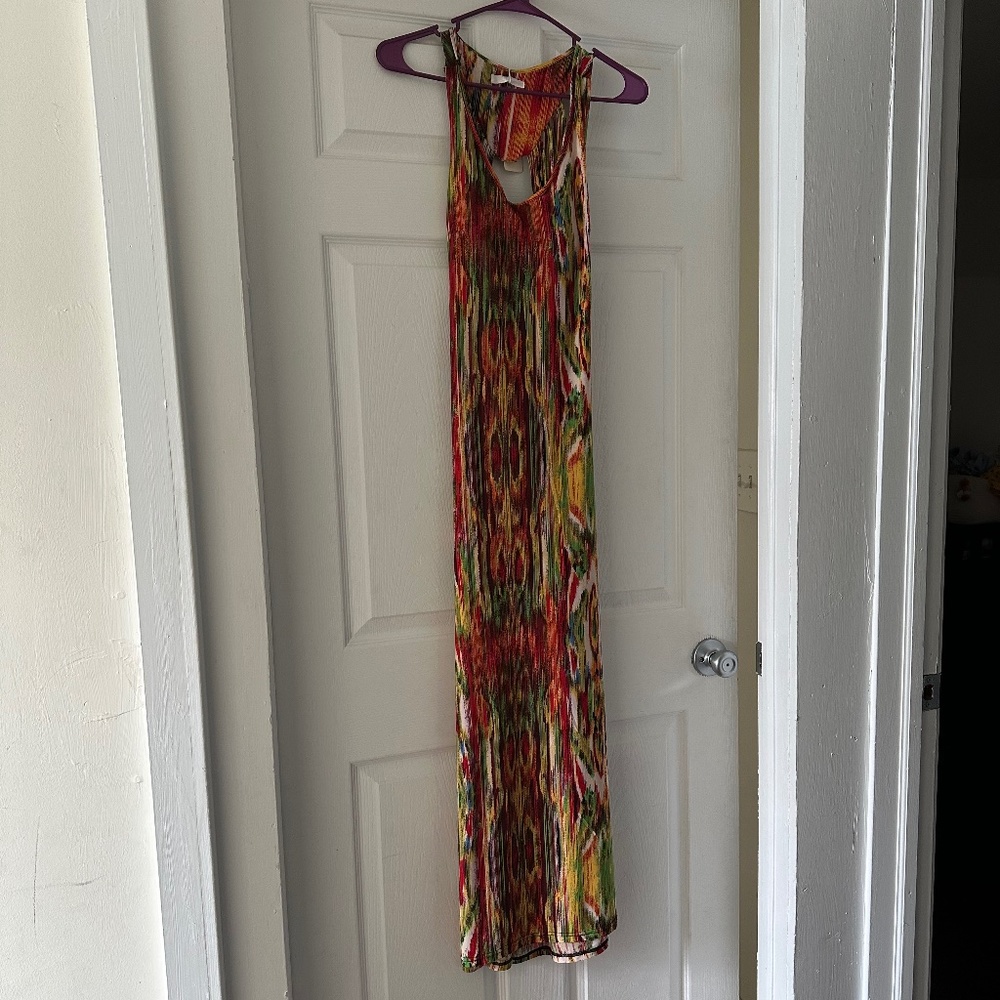 Julia Fashion Maxi Dress w/Strappy Racerback